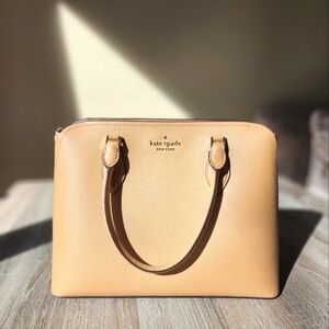 Kate Spade Darcy Large Satchel Classic Saddle Color